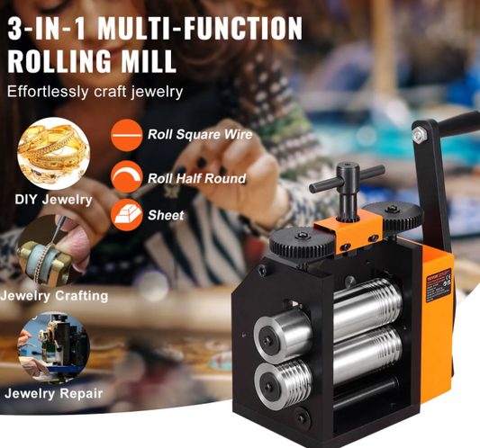 Ювелірний прокатний верстат 3 в 1, 76 мм