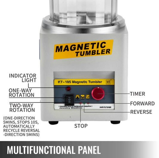 Магнітна полірувальна машина для ювелірних виробів 180 мм. 2000 об/мин