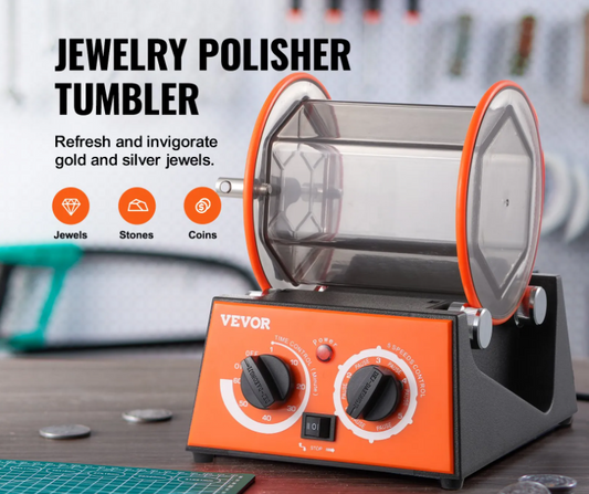 Магнітна полірувальна машина для ювелірних виробів 60 Вт