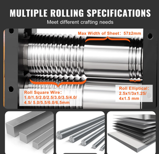 Ювелірний прокатний верстат 3 в 1 57 мм