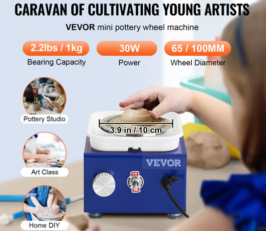 Гончарне коло для дітей 10 см, 30 Вт