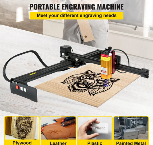 Лазерний гравірувальний верстат 270x440 мм, 7,5 Вт