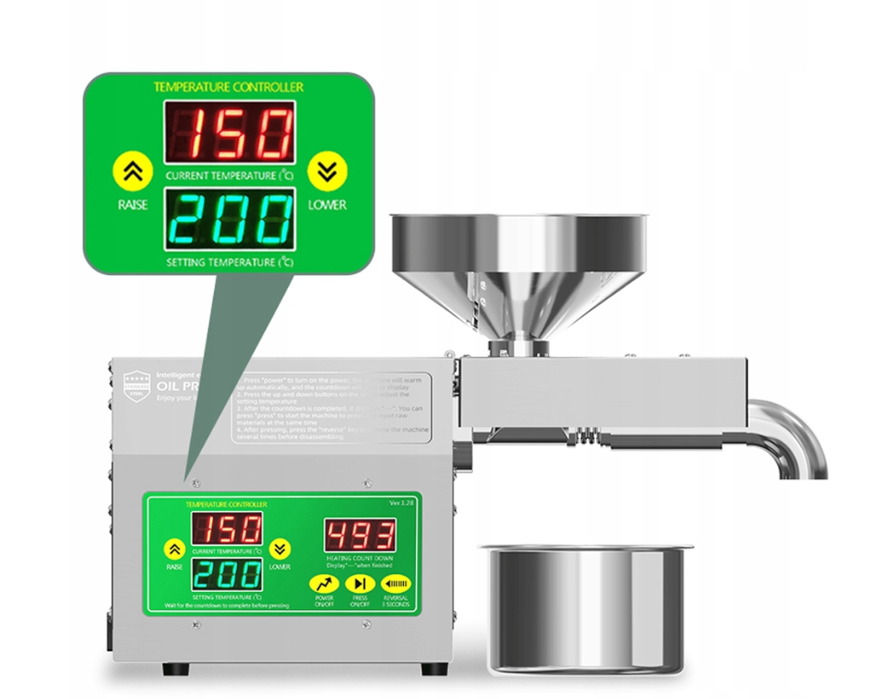 Машина для віджиму олії 40-240°C
