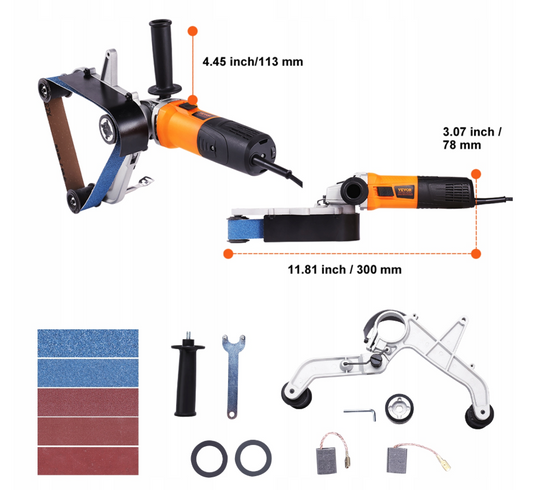 Шліфувальна машина для полірування труб 1300 Вт