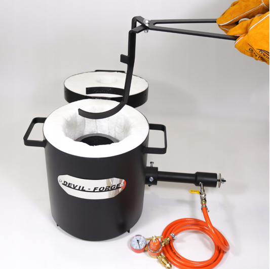 Плавильна піч для металу 10 кг, повний комплект для кольорових металів