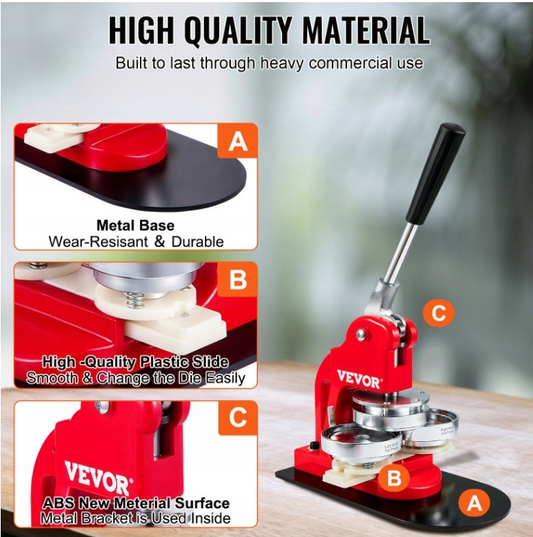 Машина для виготовлення ґудзиків 58 мм 500 шт.