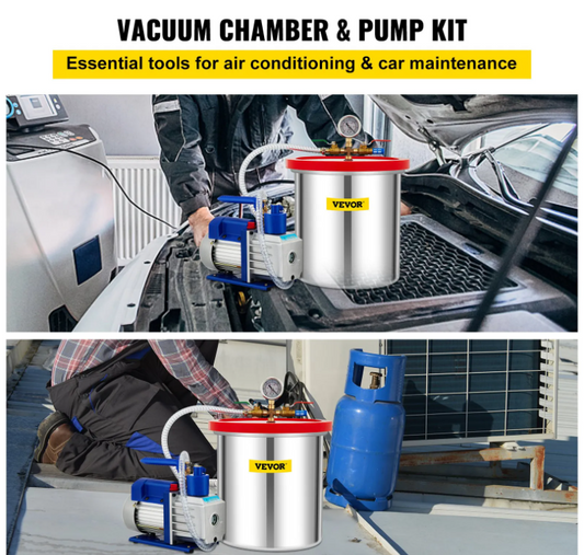 Комплект вакуумної камери, 1-ступінчастий вакуумний насос