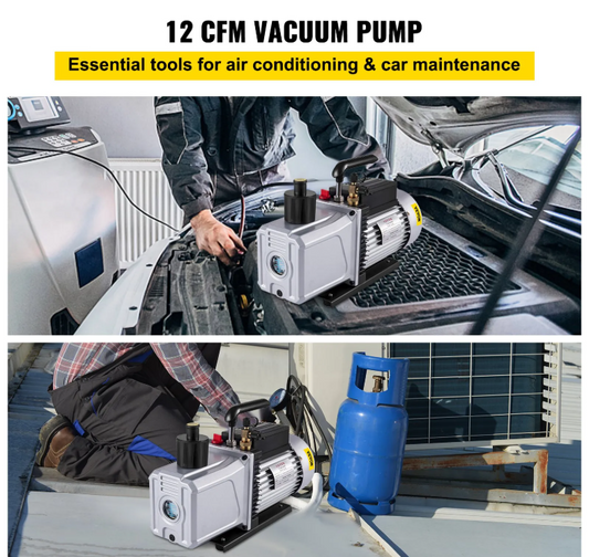 Двоступеневий вакуумний насос 12 куб. футів за хв