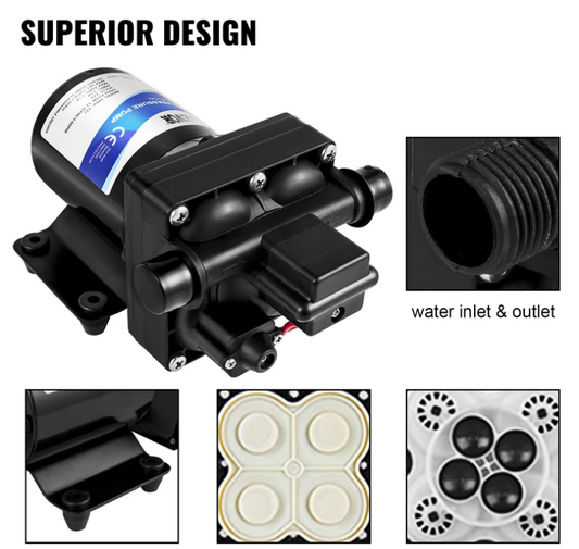 Мембранний водяний насос високого тиску
