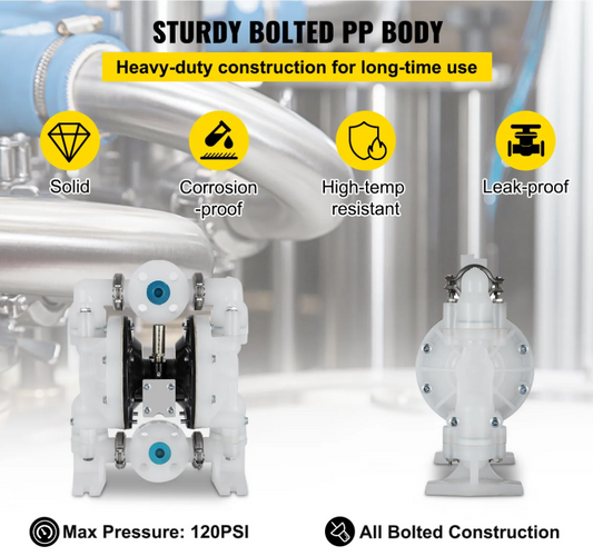 Пневматичний подвійний діафрагмовий насос 72 г/хв