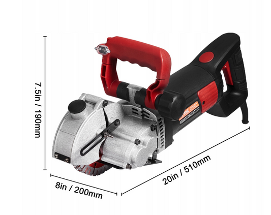 Штроборозпилювач либина 34 мм, ширина 42 мм, 4800 Вт