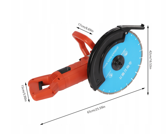 Подвійна машина для різання бетону потужністю 3000 Вт.