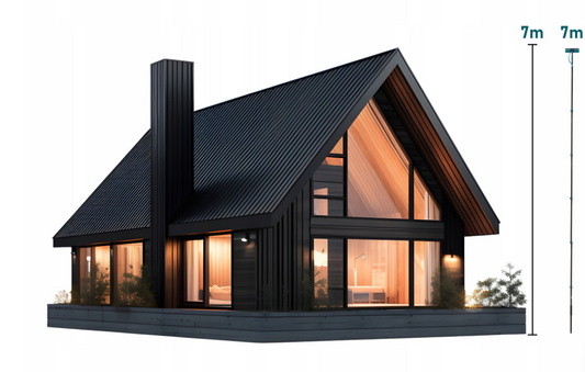 Професійна телескопічна щітка-мийка 7 м для очищення фотоелектричних панелей