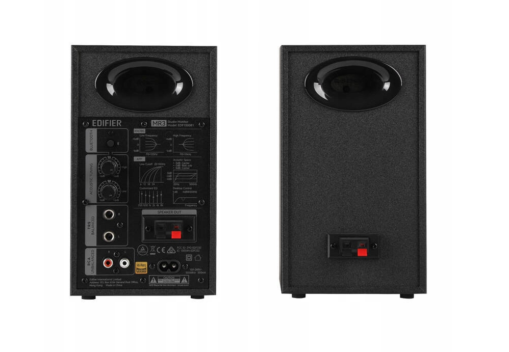 Студійні колонки 36 Вт, Bluetooth 5.4, TRS RCA, AUX, чорні