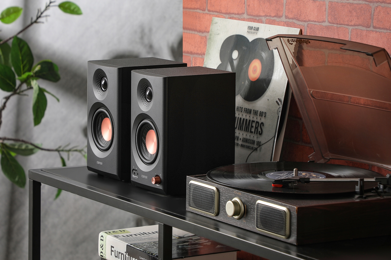 Студійні колонки 36 Вт, Bluetooth 5.4, TRS RCA, AUX, чорні