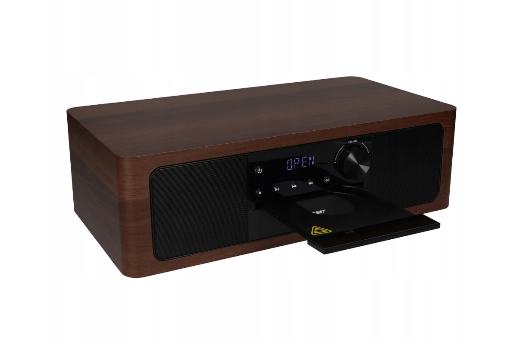 Міні-стереосистема з Bluetooth та HDMI ARC CD AUX USB FM Дерев'яна