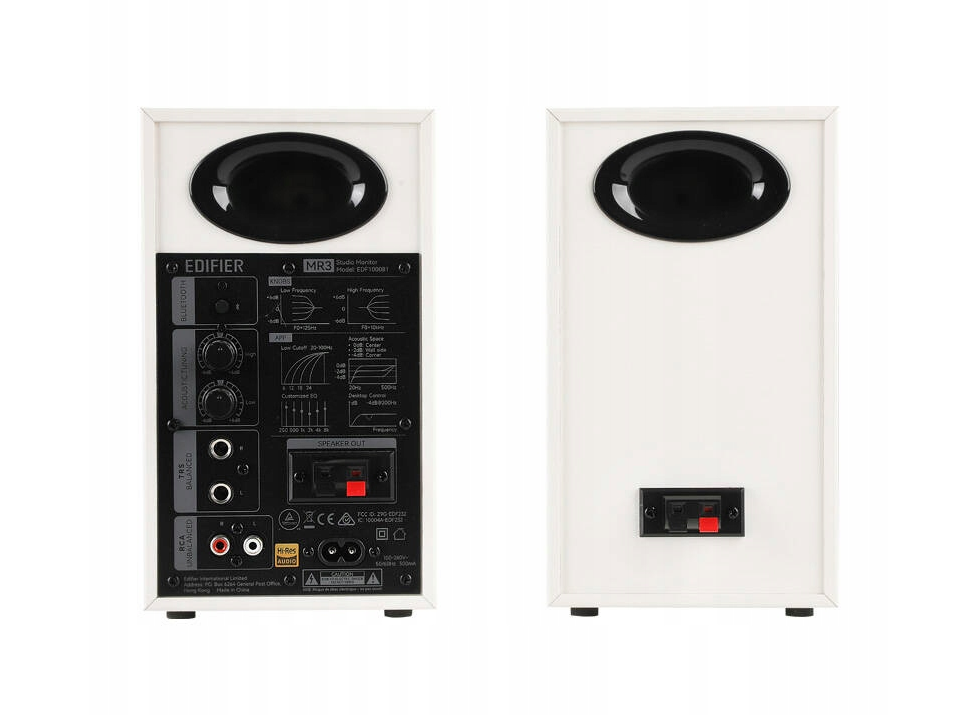 Студійні колонки, 36 Вт, Bluetooth 5.4, TRS, RCA, AUX, білі