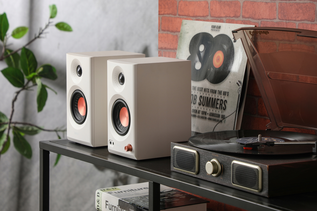 Студійні колонки, 36 Вт, Bluetooth 5.4, TRS, RCA, AUX, білі