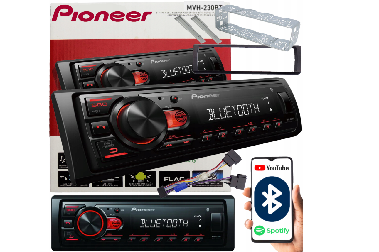 Магнітола в авто з bluetooth usb-мікрофоном