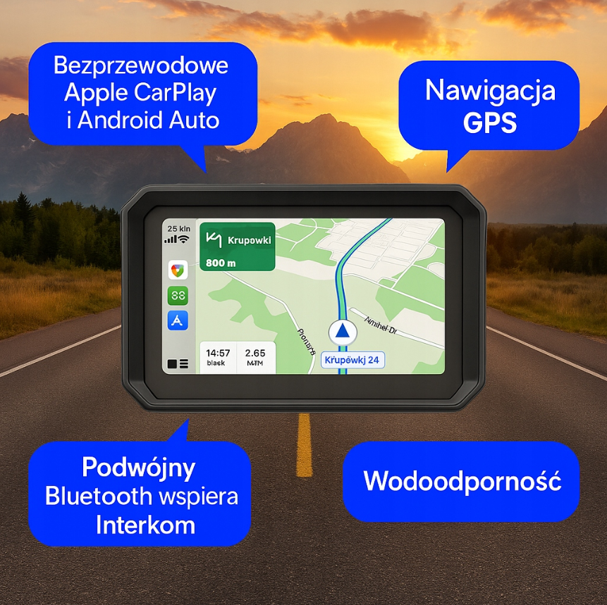 Планшетний мотоциклетний мультимедійний пристрій