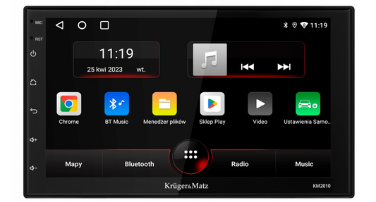Автомобільне радіо з РК-дисплеєм, Bluetooth, CarPlay, Android, GPS