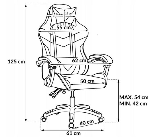 Ігрове крісло, офісне