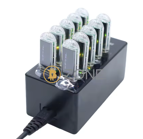 10 шт. USB-майнер для біткоїнів 74KH/S*10