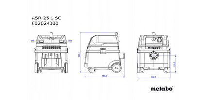 Промисловий пилосос 1400W