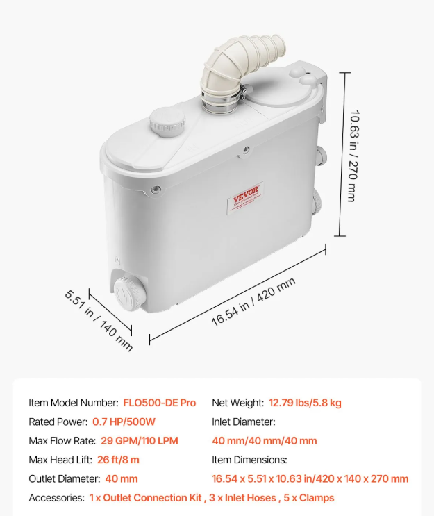 Насосна станція 110 л/хв, 500 W
