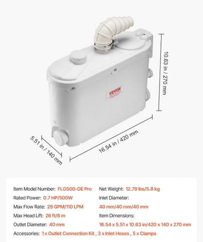 Насосна станція 110 л/хв, 500 W