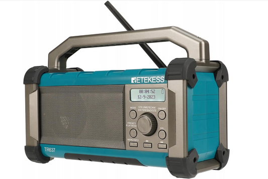 Радіо Bluetooth, FM, AM, 5000 мАг, IP54