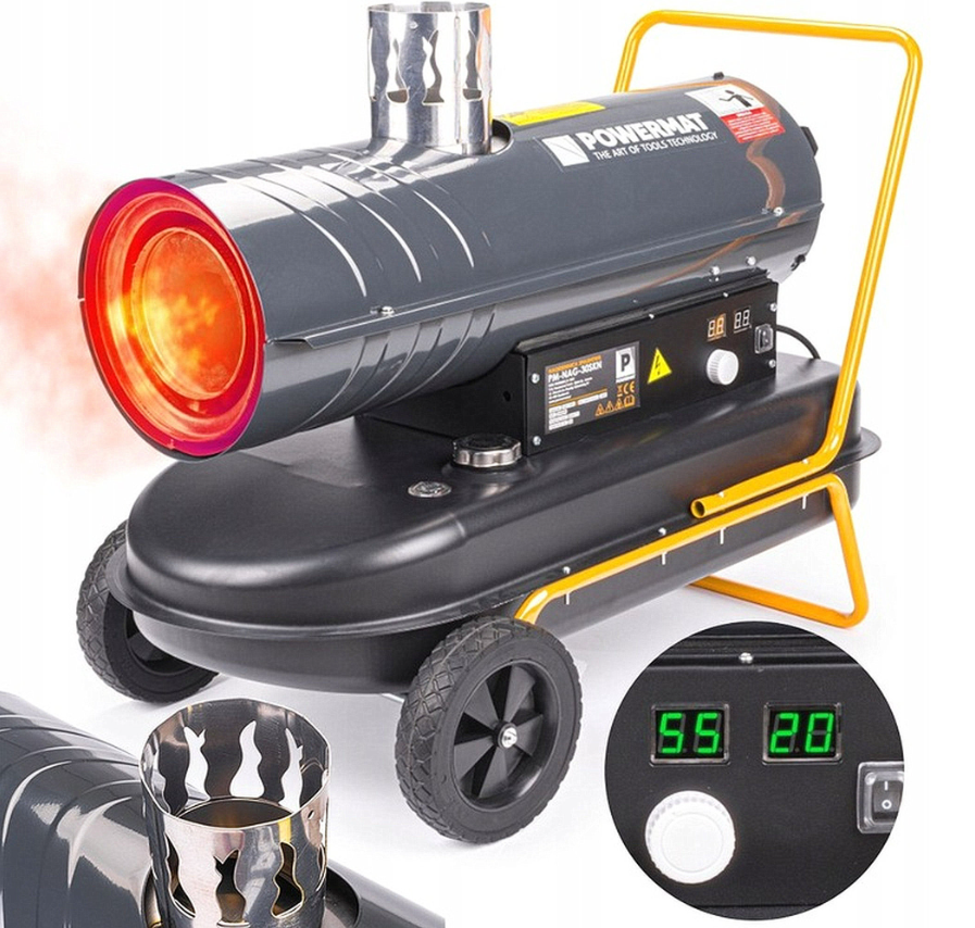 Дизельна теплова гармата 30 кВт з термостатом