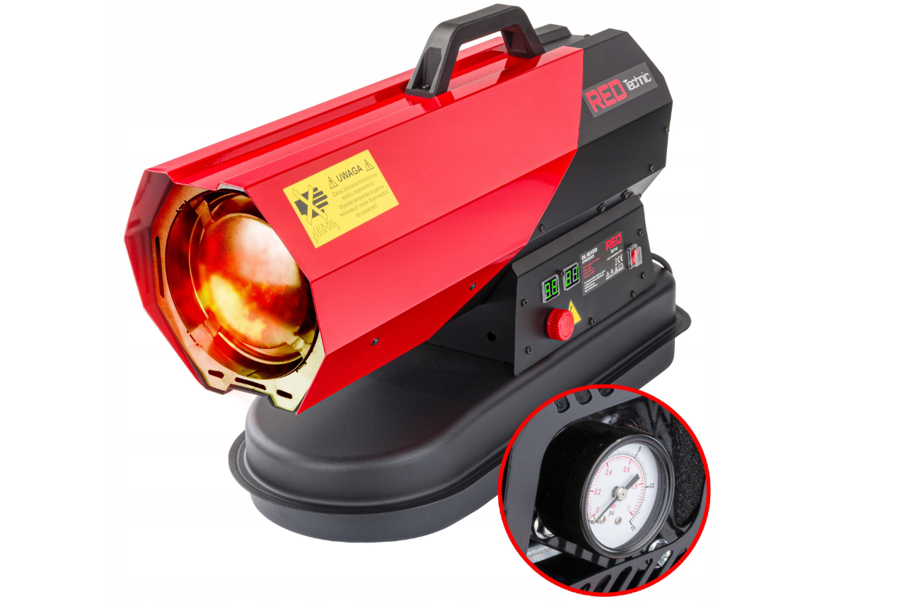 Масляний обігрівач, вентилятор згоряння + піч-нагрівач з РК-дисплеєм 30 кВт