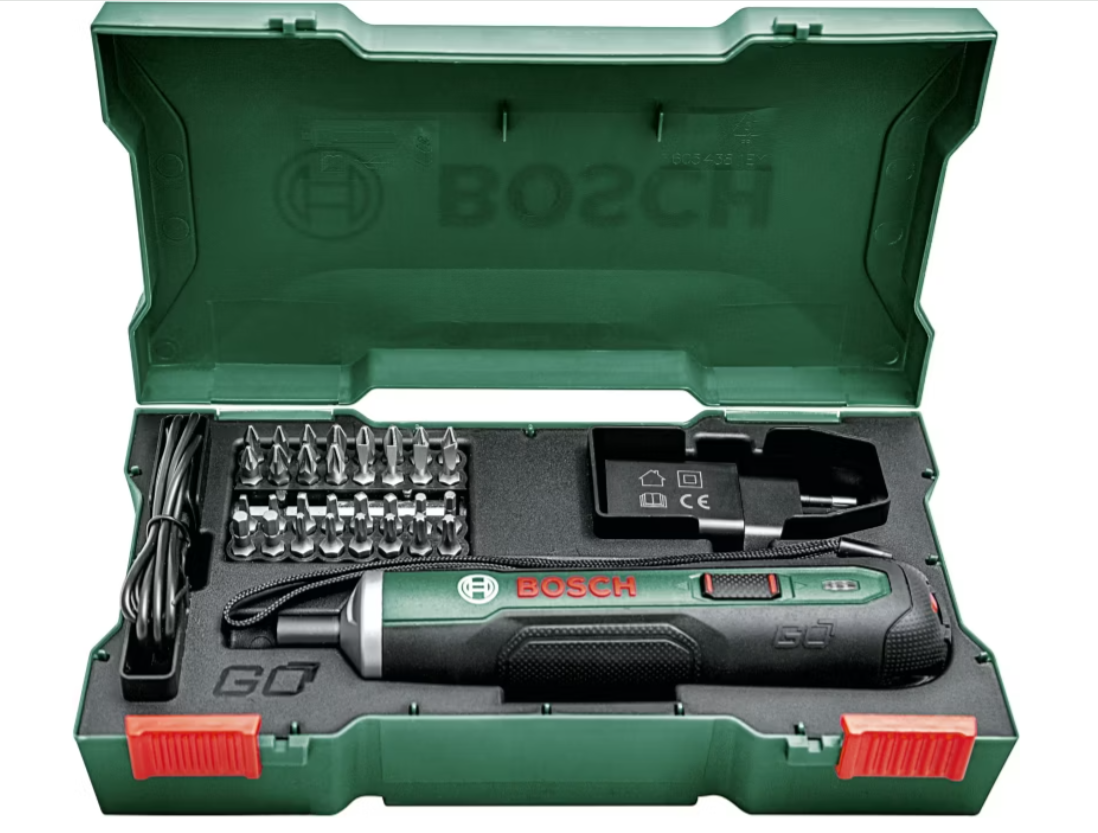 Викрутка Bosch з 32 насадками