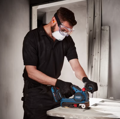 Стрічкова шліфувальна машина 18 В без акумулятора