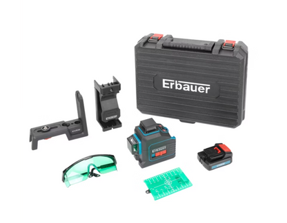 Зелений лазерний рівень Erbauer 360° 25 м