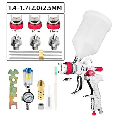 Професійний фарбопыстолет з соплом 1,4/1,7/2,0/2,5 мм